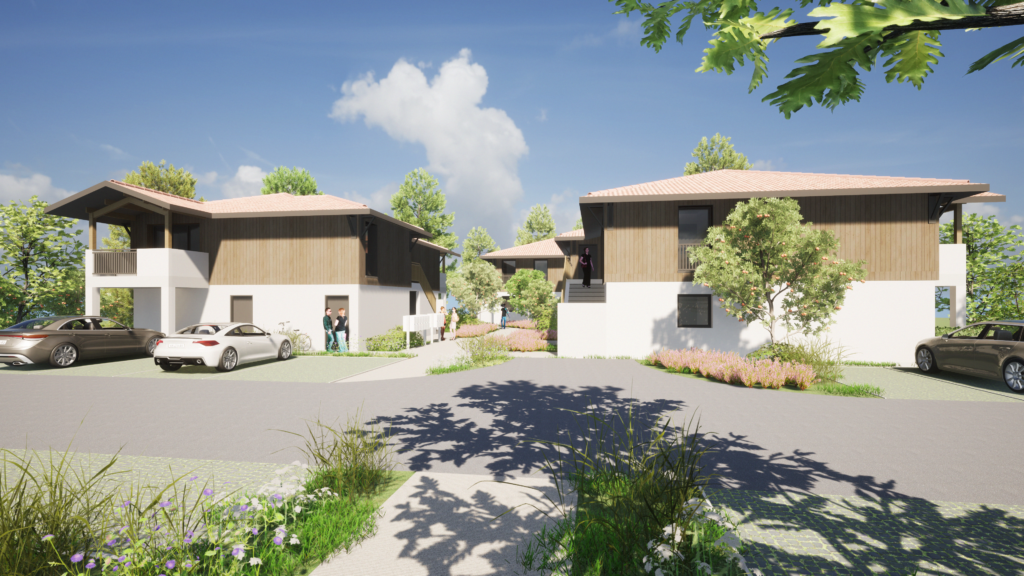 Perspective 3D du Domaine des Pins (Biscarrosse)