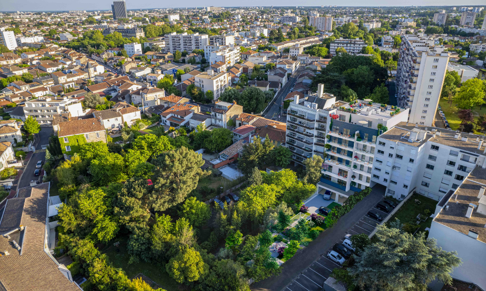 Vue drone de Bordeaux Caudéran